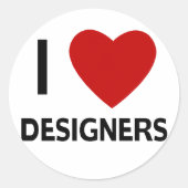 I Heart Designers Stickers (Voorkant)