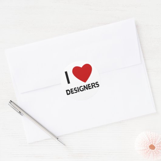 I Heart Designers Stickers (Envelop)