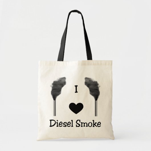 I Heart Diesel Smoke Canvas tas (Voorkant)