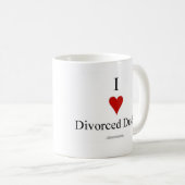I Heart Divorced Dudes Coffee Mok (Voorkant rechts)
