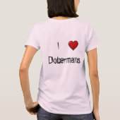 I Heart Dobermans Shirt (Achterkant)