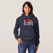 I Heart Doggy Dates Hoodie (Voorkant volledig)