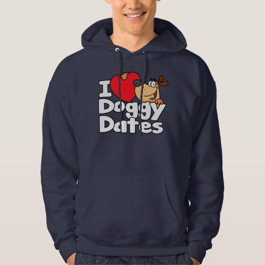 I Heart Doggy Dates Hoodie (Voorkant)