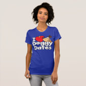 I Heart Doggy Dates T-shirt (Voorkant volledig)