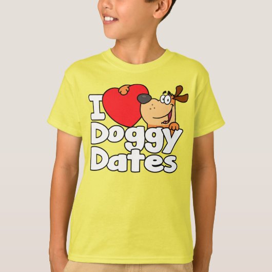 I Heart Doggy Dates T-shirt (Voorkant)
