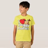 I Heart Doggy Dates T-shirt (Voorkant volledig)