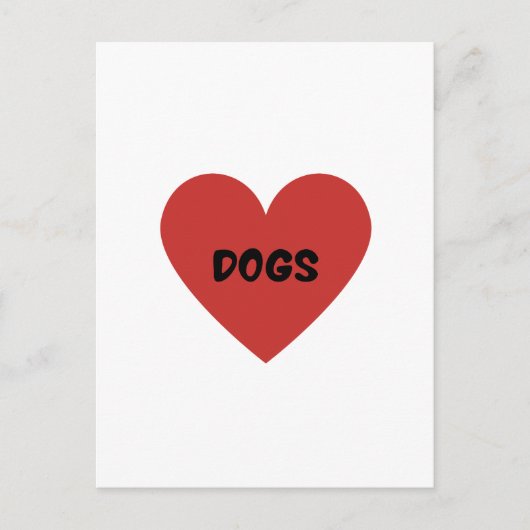 I Heart Dogs Kaart (Voorkant)