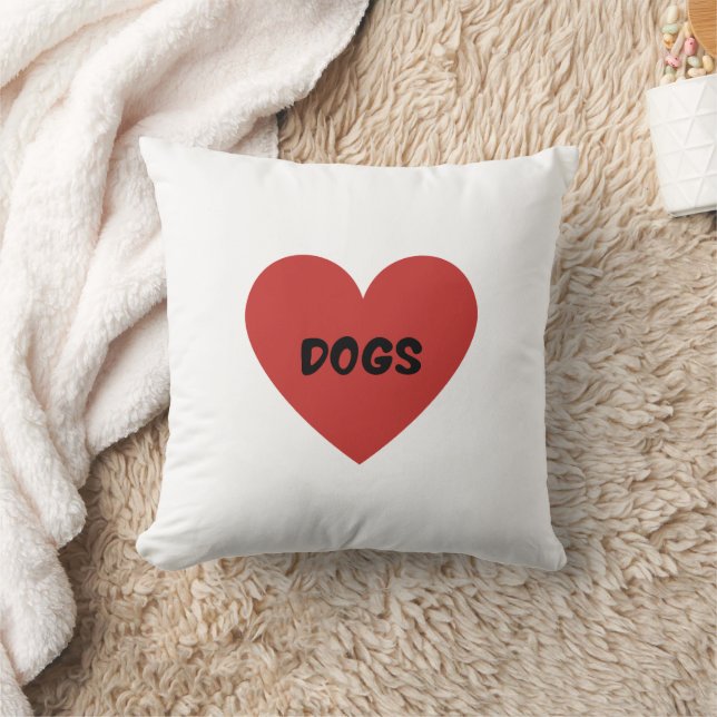 I Heart Dogs Kussen (Deken)