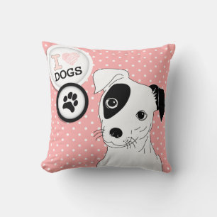 I Heart Dogs Pillow Kussen