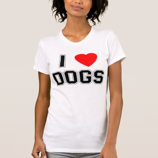 I Heart Dogs T-shirt (Voorkant)