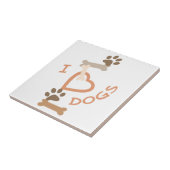 I Heart Dogs Tegeltje (Zijkant)