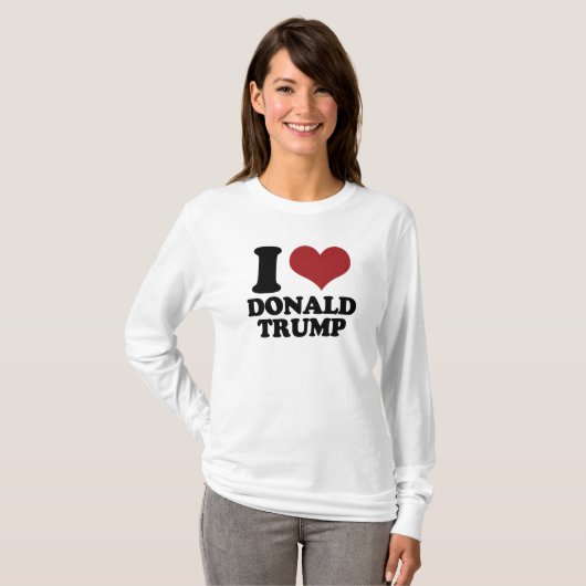 I Heart Donald Trump T-shirt (Voorkant volledig)