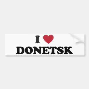 i Heart Donetsk Oekraïne Bumpersticker