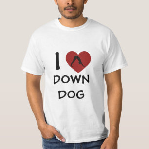 I Heart Down Dog - Yoga Tee Shirts