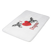 I Heart Dragons Badmat (Gekanteld)