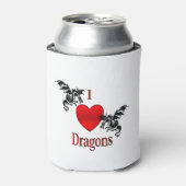 I Heart Dragons Blikjeskoeler (Blikje Voorkant)
