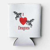 I Heart Dragons Blikjeskoeler (Voorkant)