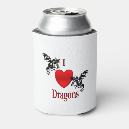 I Heart Dragons Blikjeskoeler (Blikje Achterkant)