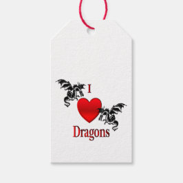 I Heart Dragons Cadeaulabel