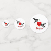 I Heart Dragons Confetti (Voorkanten)