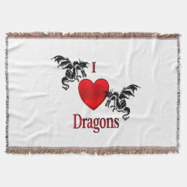 I Heart Dragons Deken