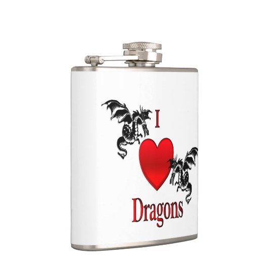 I Heart Dragons Heupfles (Rechts)