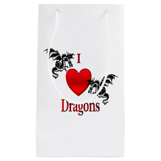 I Heart Dragons Klein Cadeauzakje (Voorkant)