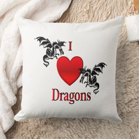 I Heart Dragons Kussen (Deken)