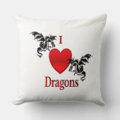 I Heart Dragons Kussen (Voorkant)