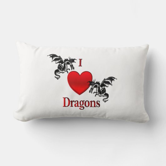 I Heart Dragons Kussen (Voorkant)