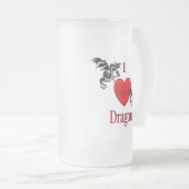 I Heart Dragons Matglas Bierpul (Voorkant rechts)