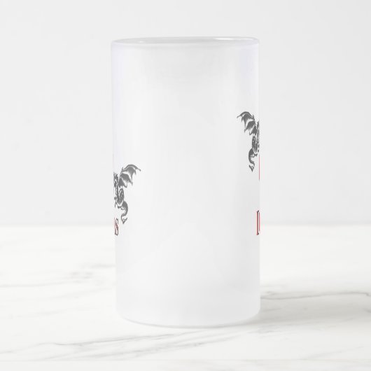 I Heart Dragons Matglas Bierpul (Center)