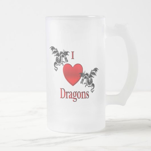 I Heart Dragons Matglas Bierpul (Rechts)