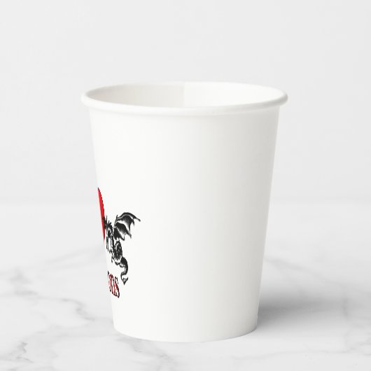 I Heart Dragons Papieren Bekers (Links)