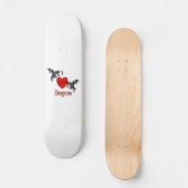 I Heart Dragons Persoonlijk Skateboard (Voorkant)