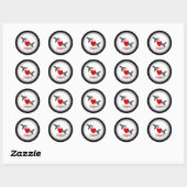I Heart Dragons Ronde Sticker (Vel)