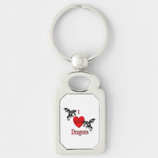 I Heart Dragons Sleutelhanger (Voorkant)