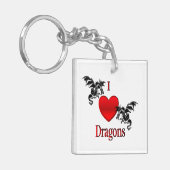 I Heart Dragons Sleutelhanger (Voorkant Links)