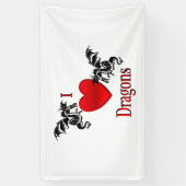 I Heart Dragons Spandoek (Verticaal)