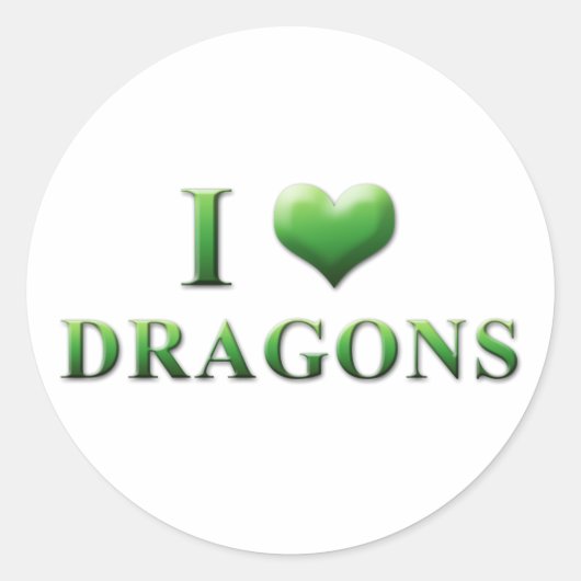 I Heart Dragons Stickers 003 (Voorkant)