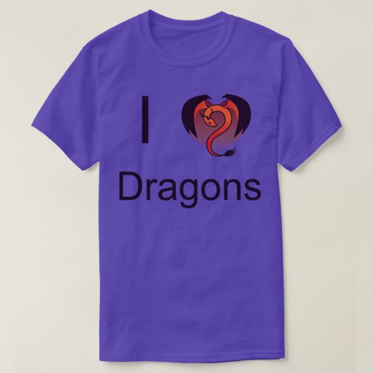 I Heart Dragons T-shirt (Design voorkant)