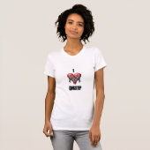 I Heart DUBSTEP T-shirt (Voorkant volledig)