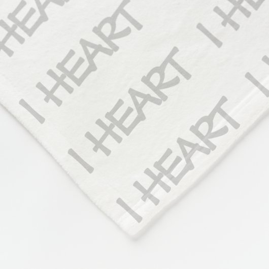 I Heart Ducks Fleece Deken (Hoek)