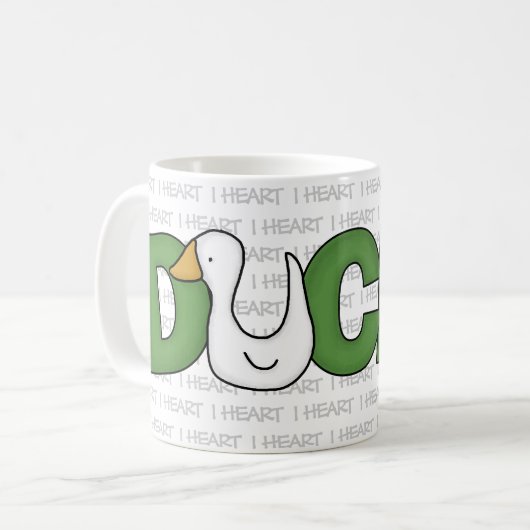 I Heart Ducks Koffiemok (Voorkant links)