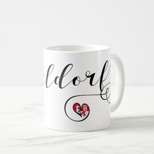 I Heart Düsseldorf, Vlag, Duitsland Koffiemok (Voorkant rechts)