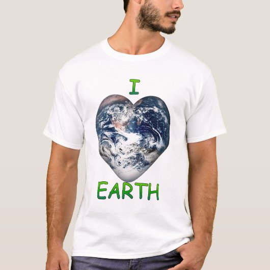I Heart Earth (I Aarde) T-shirt (Voorkant)