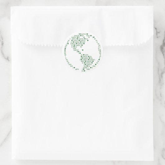 I Heart Earth Sticker (Tas)