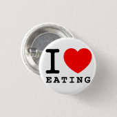 I Heart Eating Ronde Button 3,2 Cm (Voorkant /achterkant)