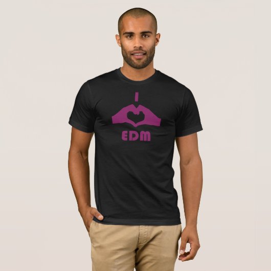 I Heart EDM T-shirt (Voorkant volledig)