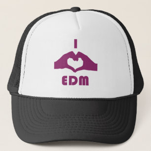I Heart EDM Trucker Pet